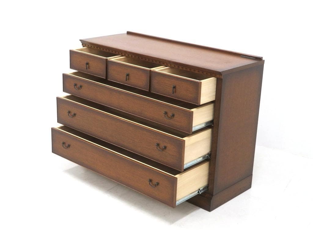 展示品 上坂木材 オーク材 ブルックス 4段 チェスト 整理箪笥 キャビネット