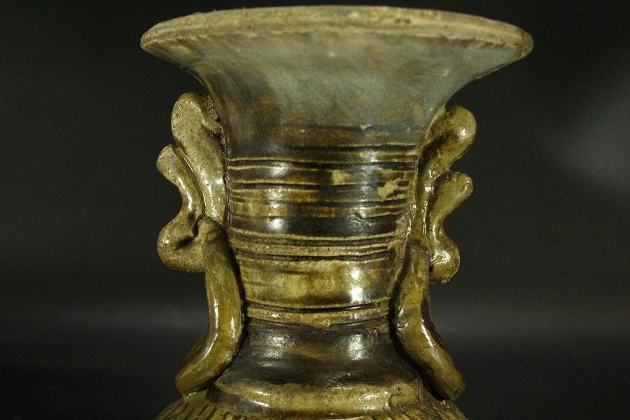 鎌倉期 瀬戸 花瓶(ZE557) - 工芸品快適