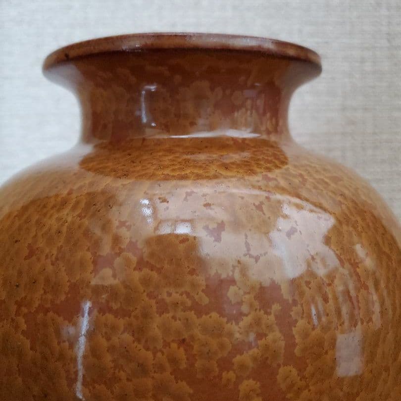 卸売 花瓶 小砂焼 こいさごやき 金結晶 藤田製陶所