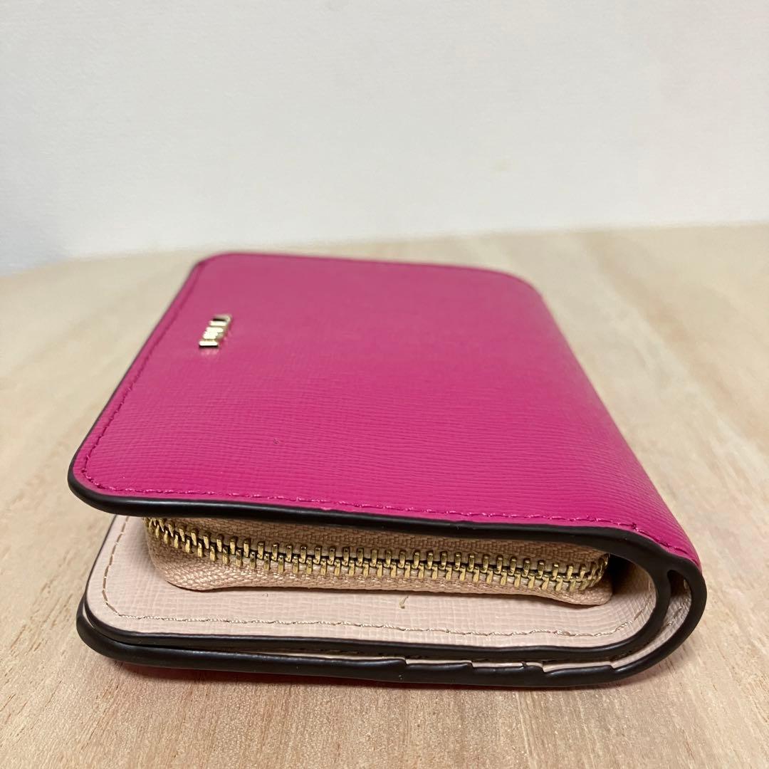 【新品未使用】フルラ 二つ折り財布 バビロン バイカラー ピンク×ベージュ