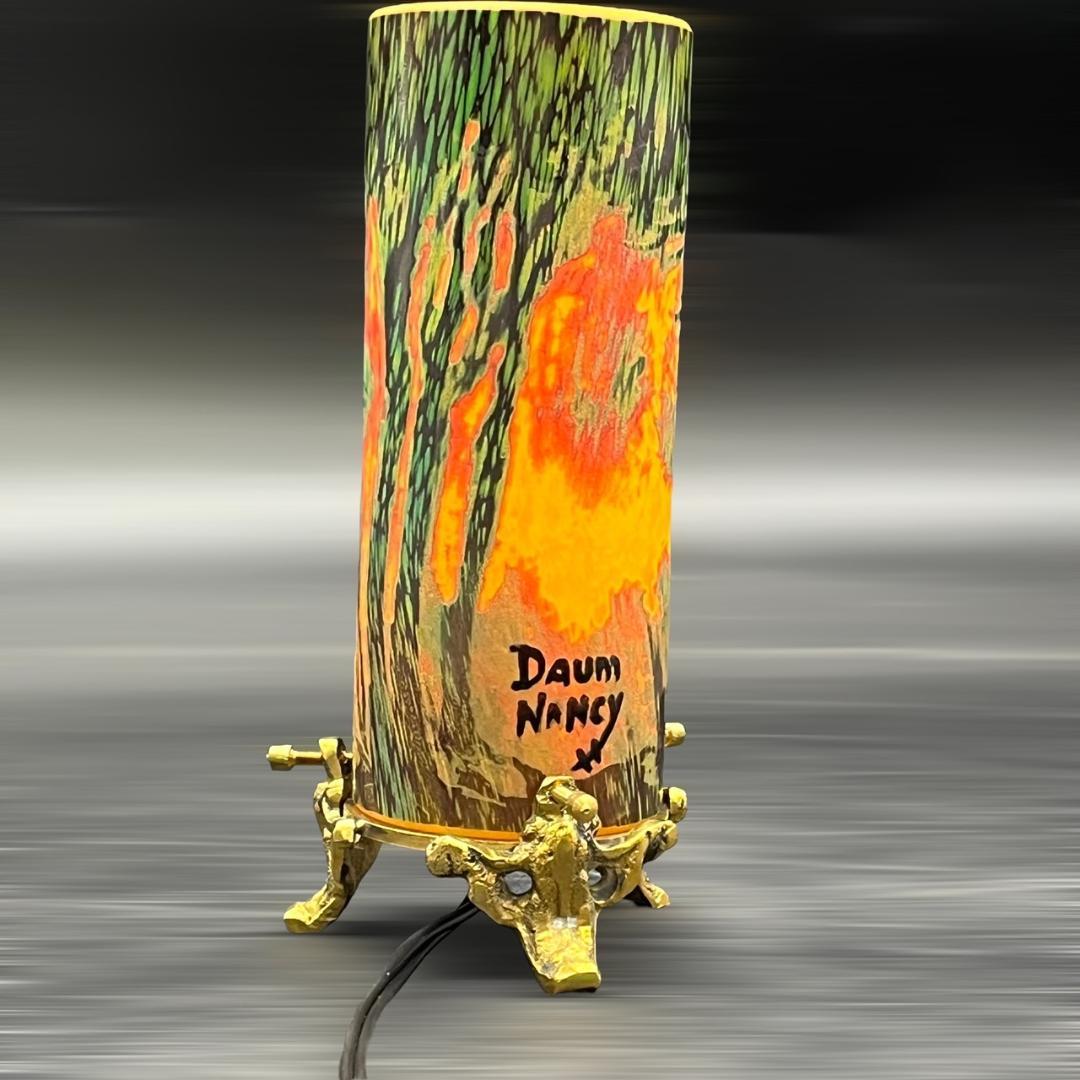 ドームナンシー 卓上照明 アンテルカレール 被せガラス 高さ18cm