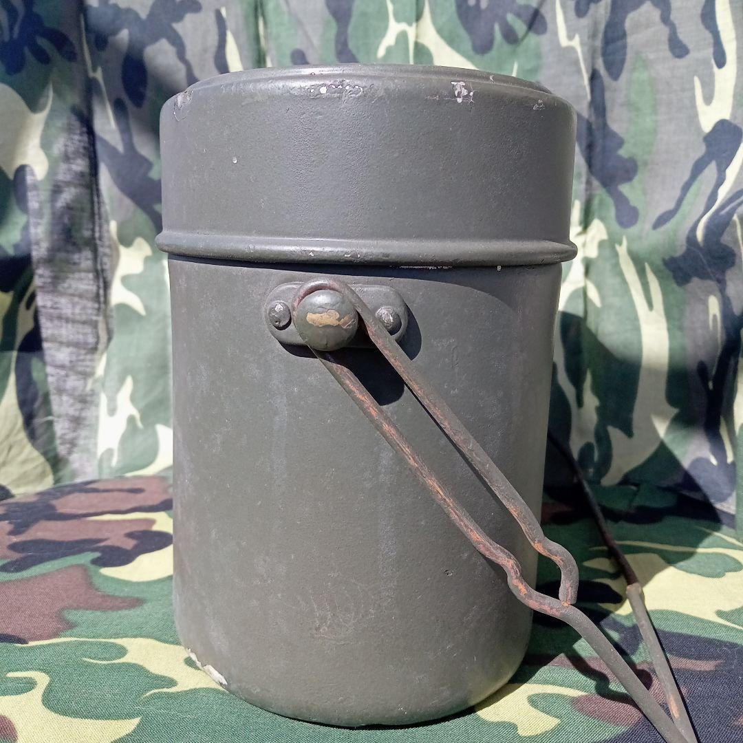 陸上自衛隊1型戦闘飯盒 桜Qマーク 官給品 1957年製 ビンテージ