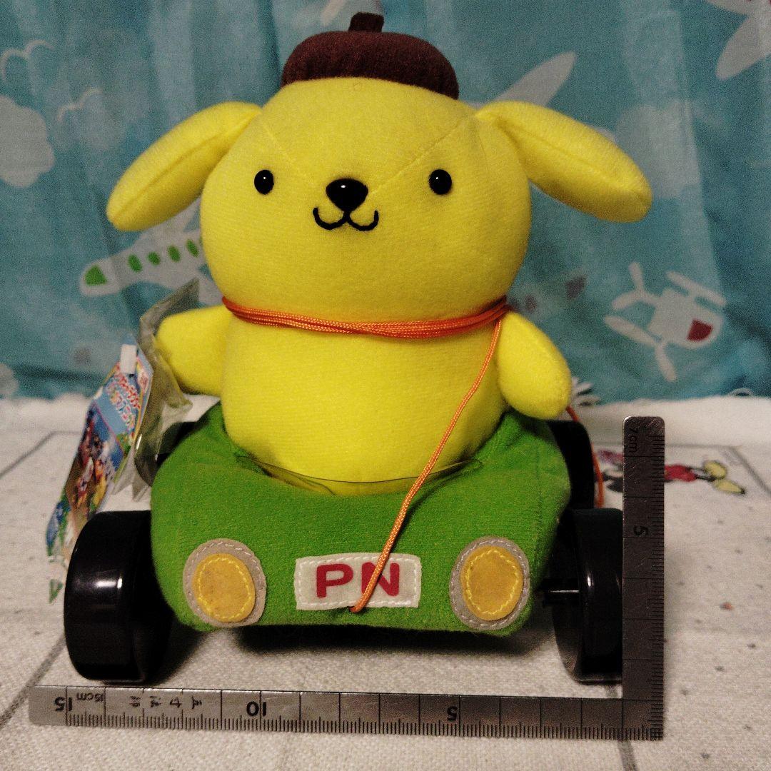 ポムポムプリン のりもの マスコット レトロ ぬいぐるみ