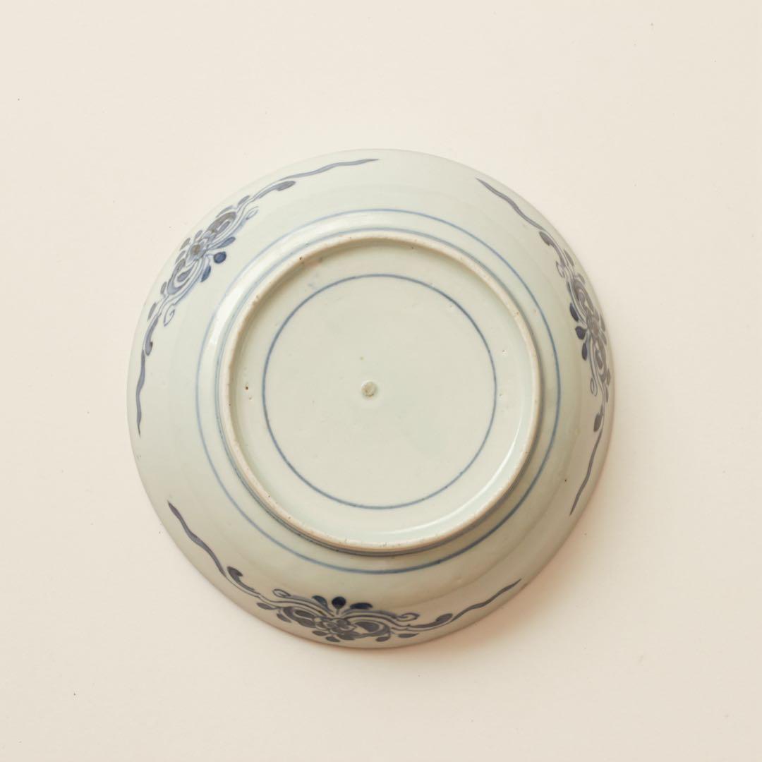 伊万里 古伊万里 江戸 中期 深皿 なます 皿 花唐草 鳳凰