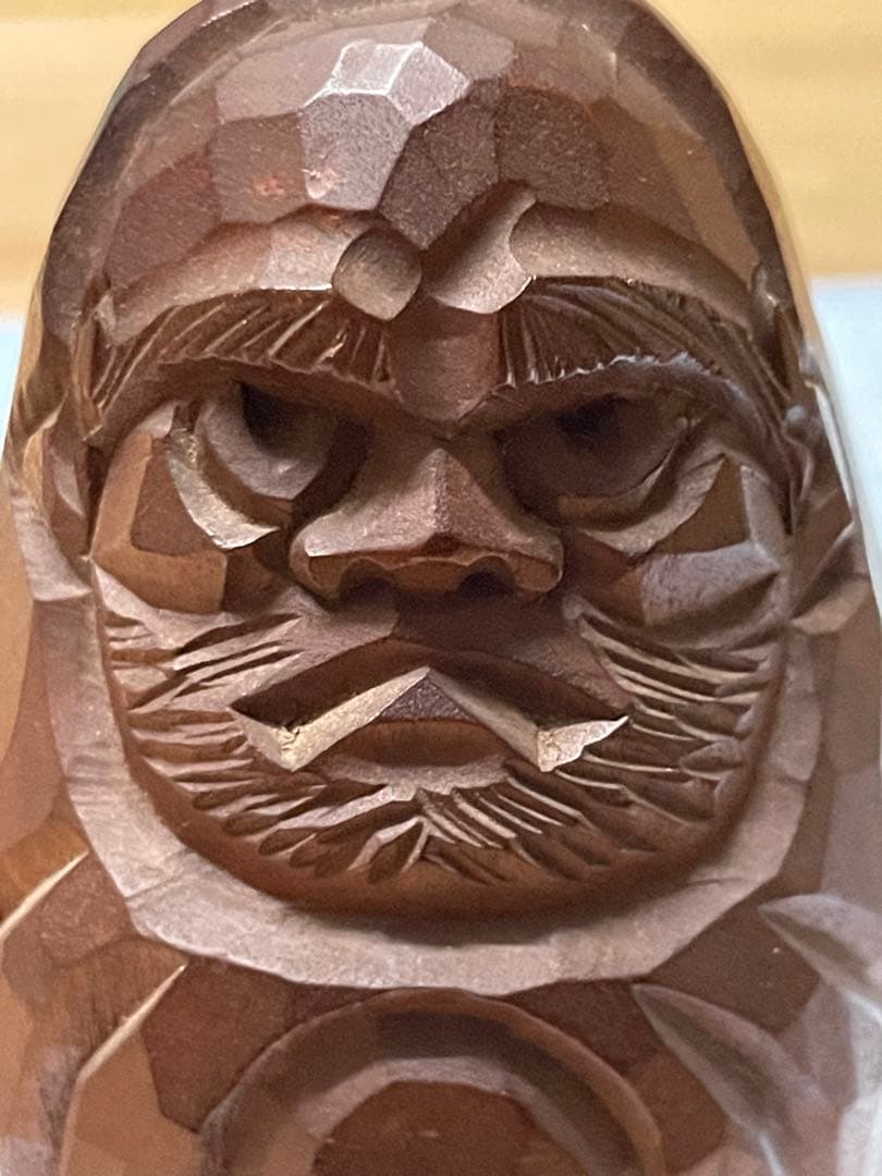 木彫り 達磨大師 【m768 骨董 レトロ アンティーク だるま ダルマ レア