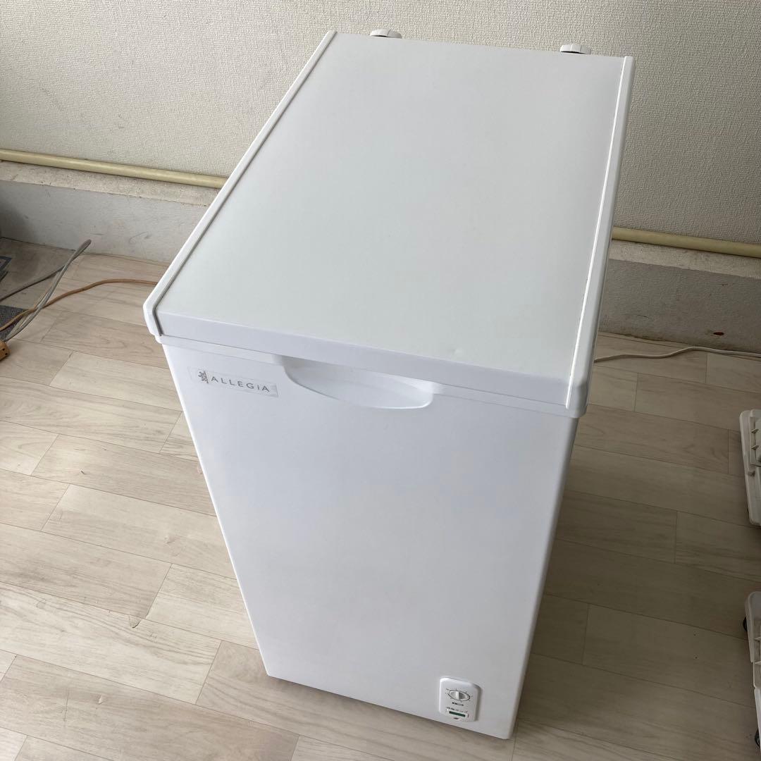 週末セール！アレジア 冷凍庫 63L スリム ストッカーコンパクト2019年製