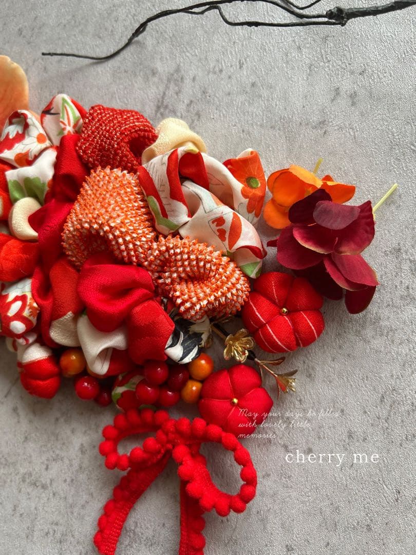 h*r様 七五三　七五三髪飾り　ヘッドドレス　着物髪飾り　リメイク髪飾り　029