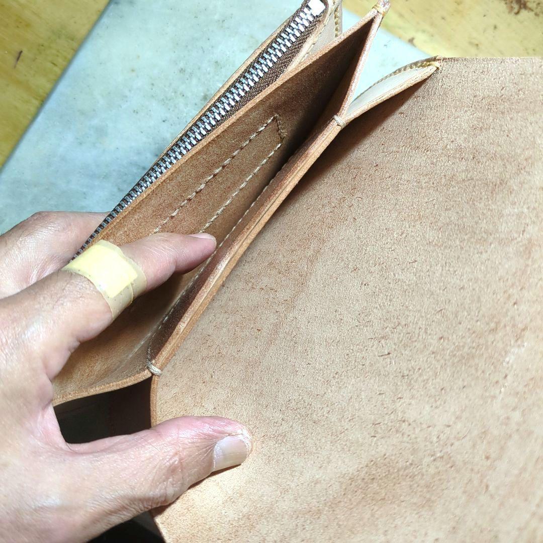 姫路ヌメ革 トラッカーウォレット ハンドメイド ロングウォレット 長財布 新品