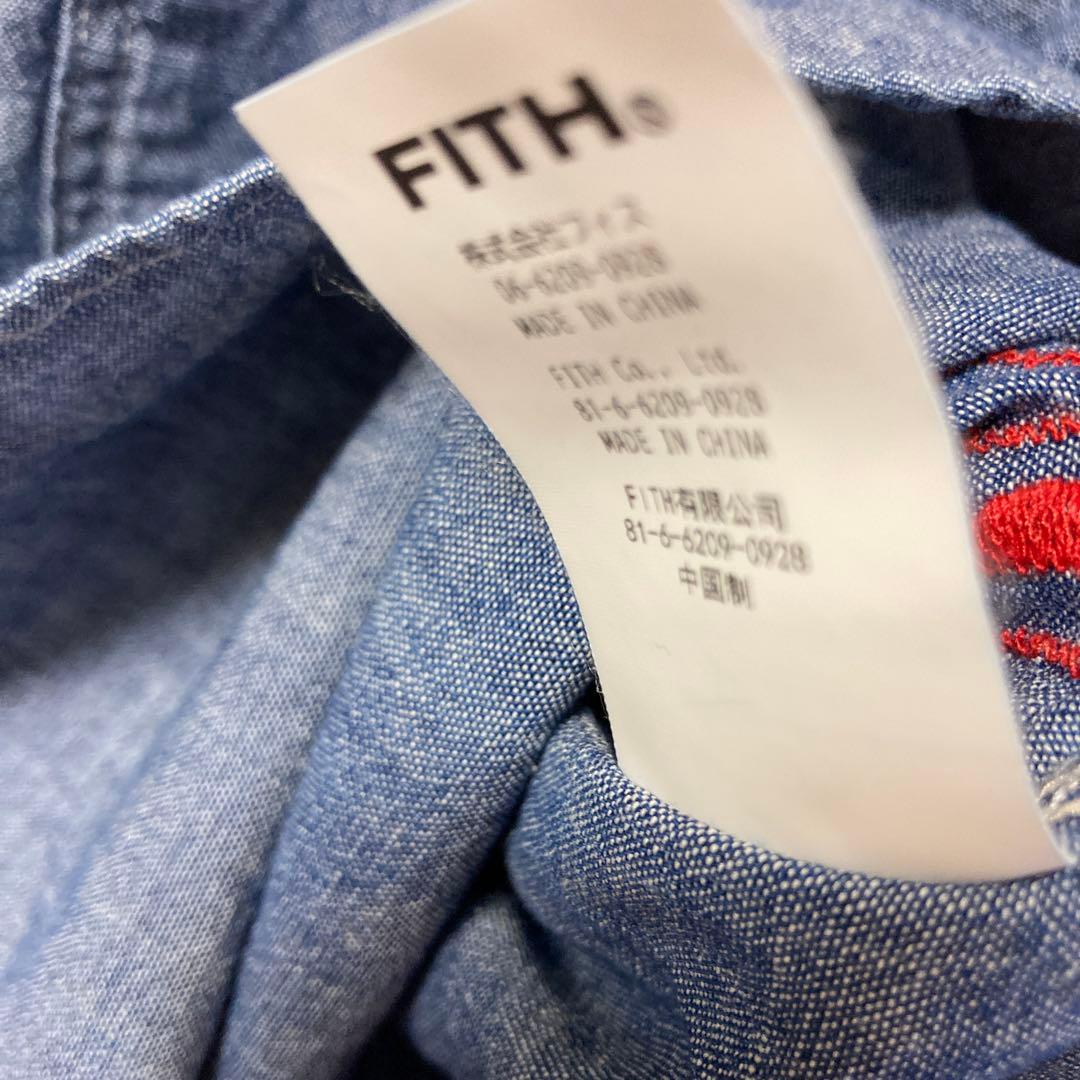 未使用デニムアンドダンガリー　シャンブレーデニムシャツブラウス　サイズ02160