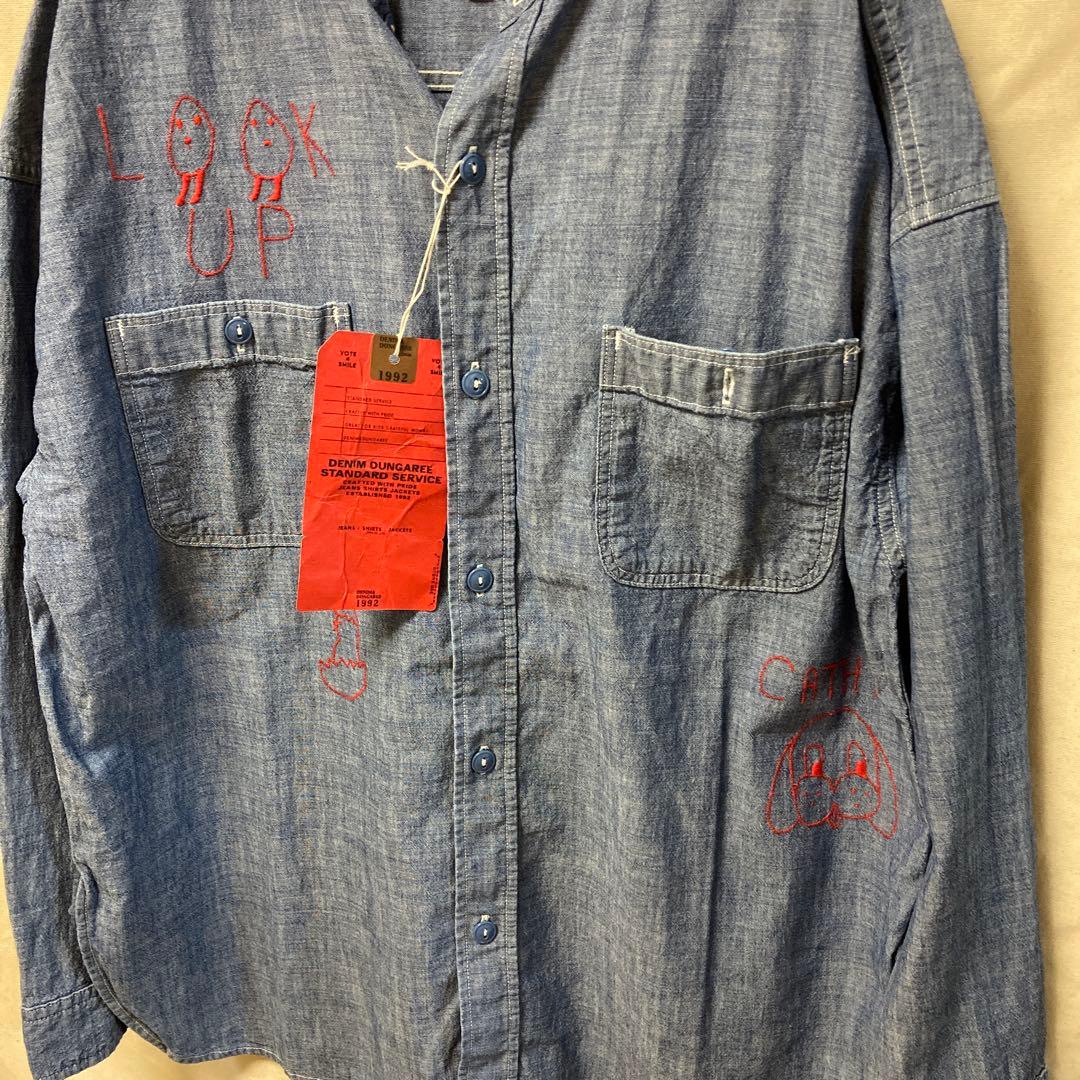 未使用デニムアンドダンガリー　シャンブレーデニムシャツブラウス　サイズ02160