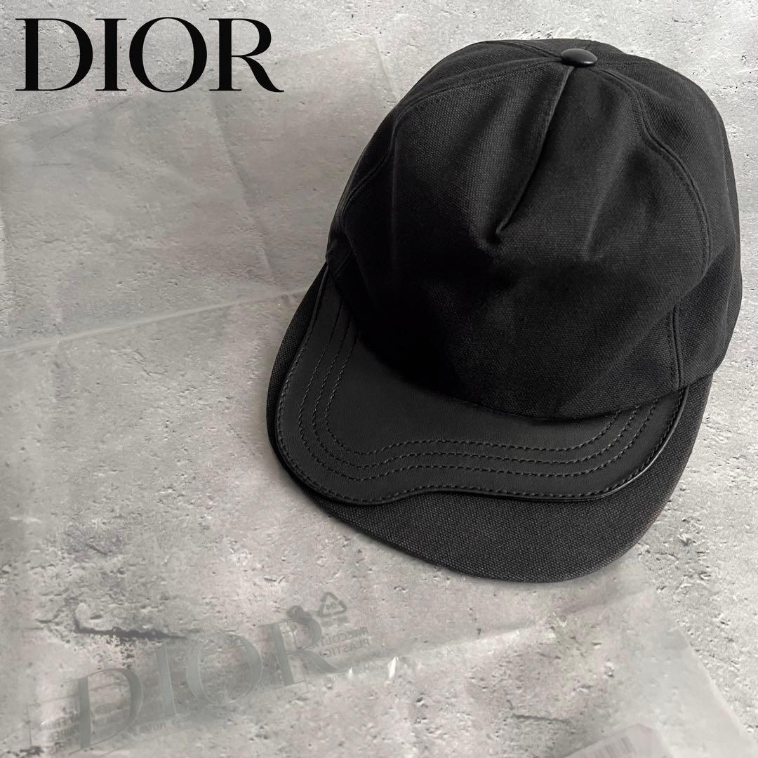 高級☆高価モデル☆CDロゴ】ディオールオム メタルバックル キャップ 帽子