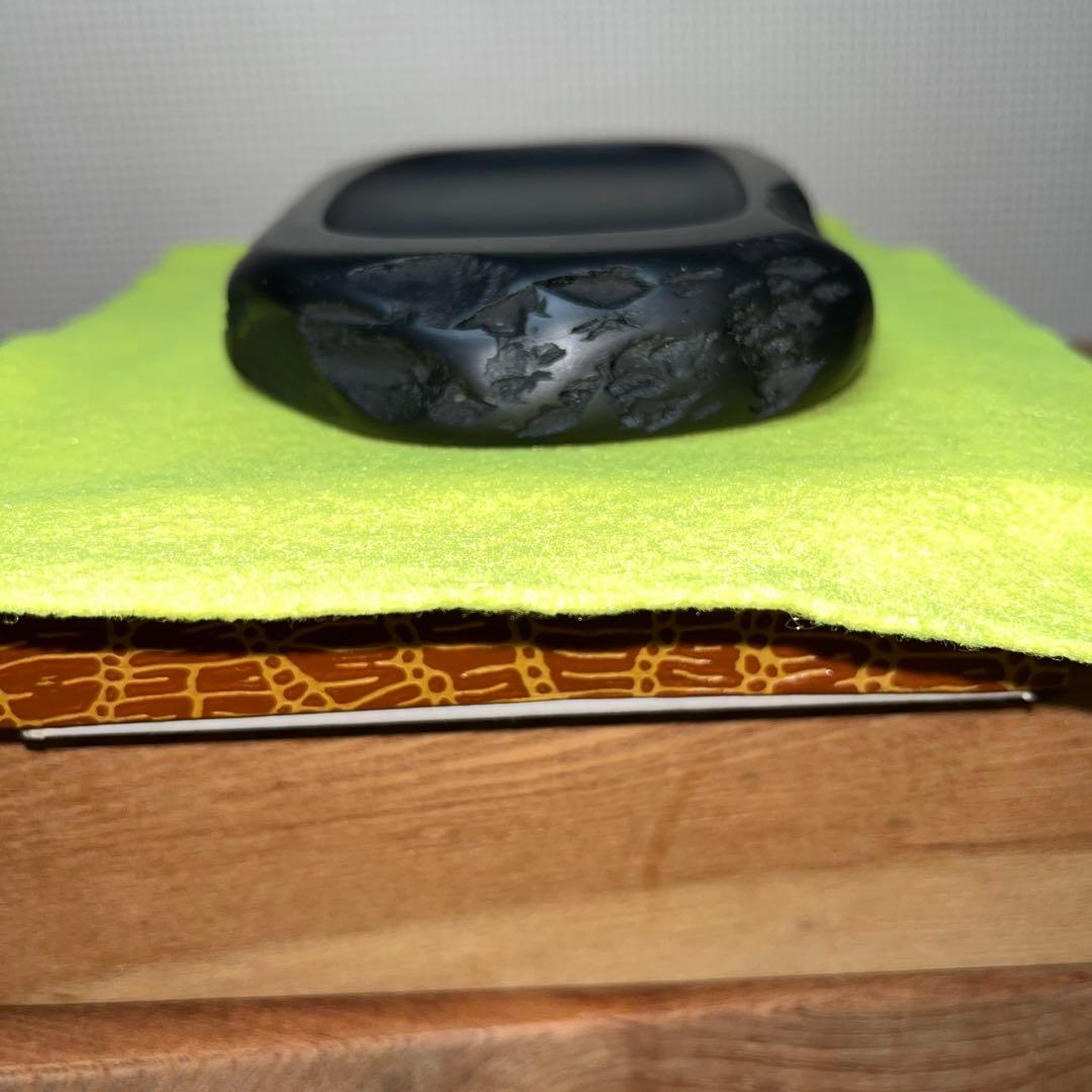 ⭕️信州銘石 横川峡龍渓硯 三代目 秀石 深澤秀教 自然硯