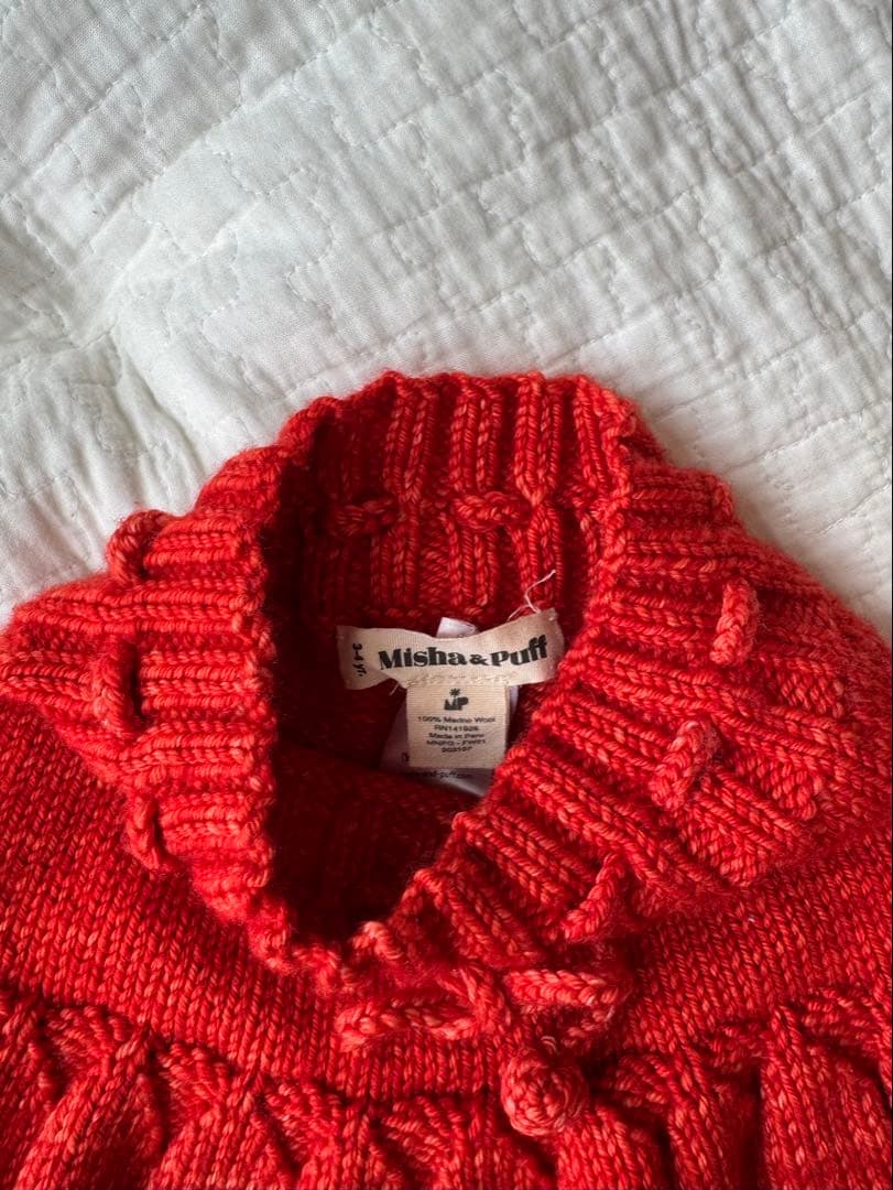 Misha & Puff スケポン　赤　3-4y