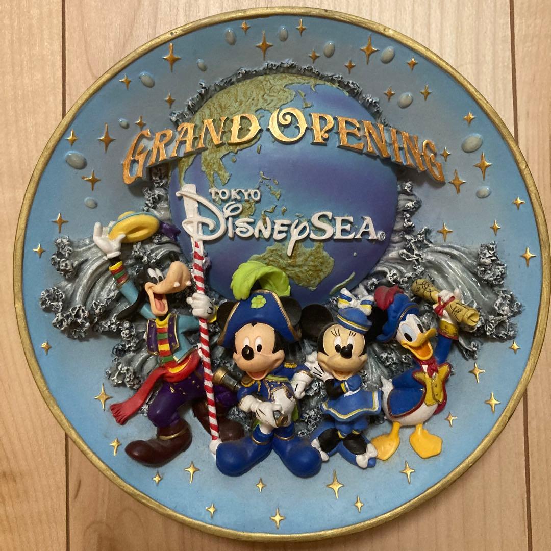 東京ディズニーシー グランドオープニング 絵皿立体 プレート スタンド
