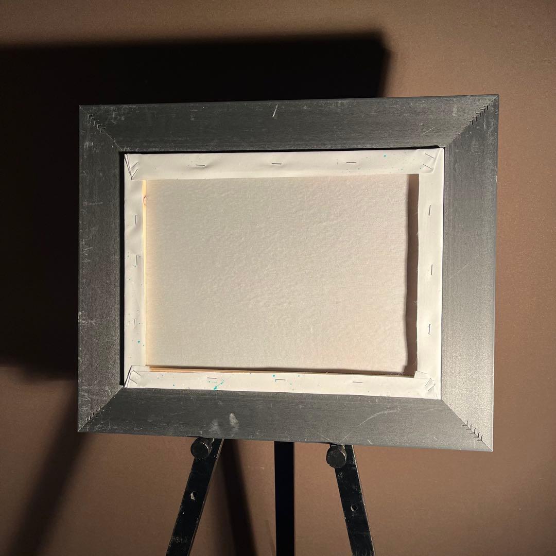 手書き油絵 抽象画 ウォールアート 額付 絵画 インテリア 油彩画