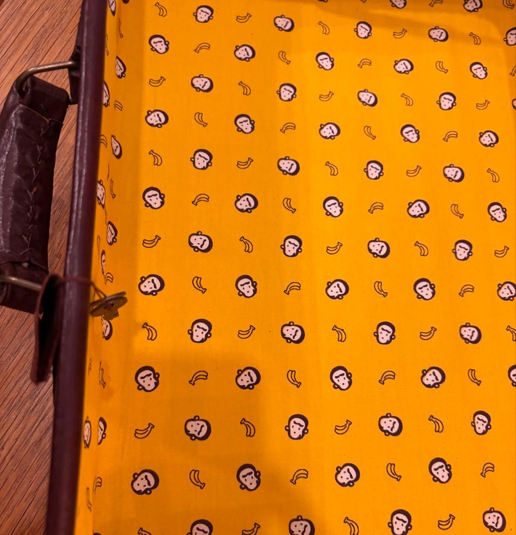 希少！良品 90s NEC バザールでござーる 本革製 トランクケース 非売品