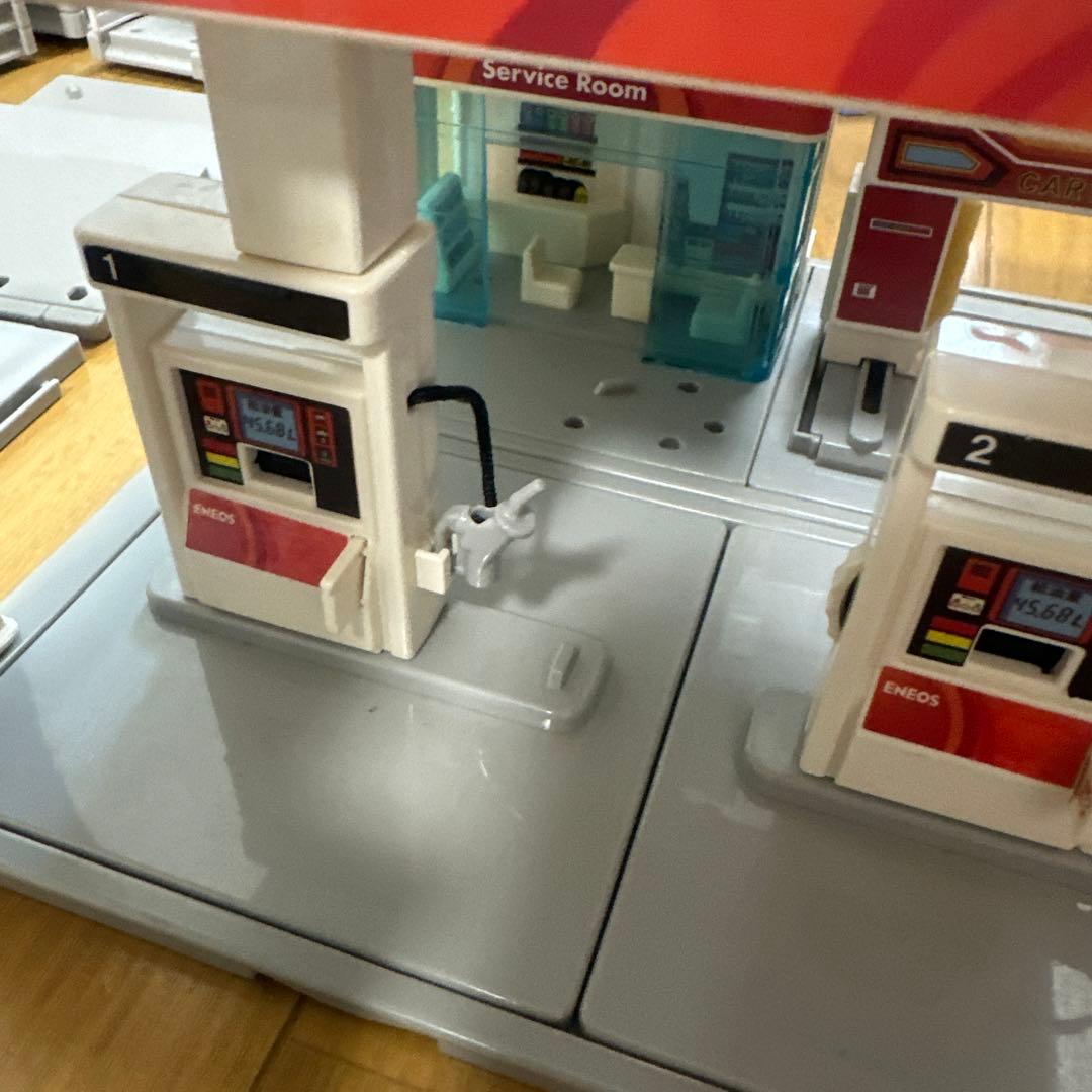 タカラトミー　トミカタウン　トミカワールド　工場　エネオス　駐車場　洗車場　交番
