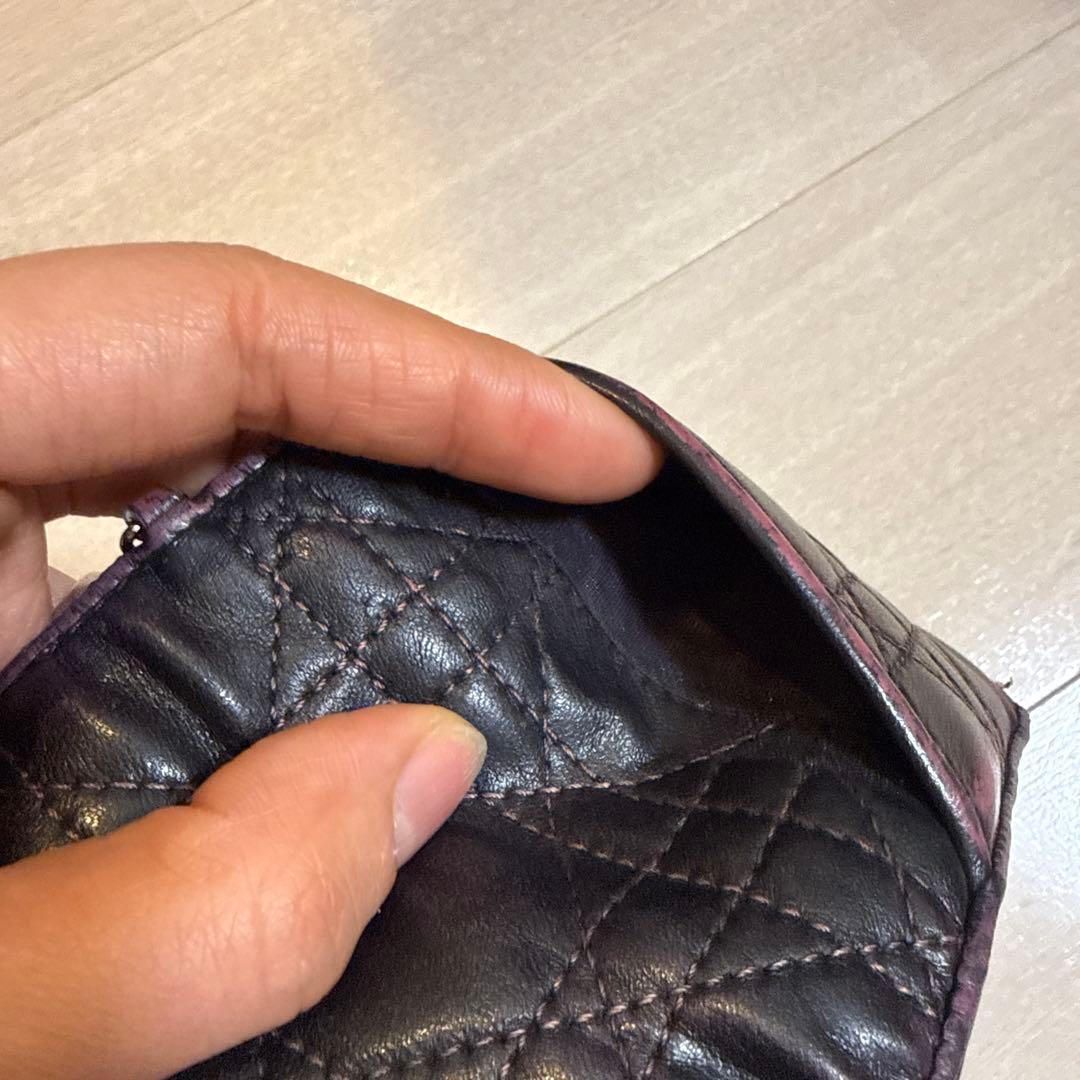 Lady Dior Lotus ウォレット　カナージュラムスキン