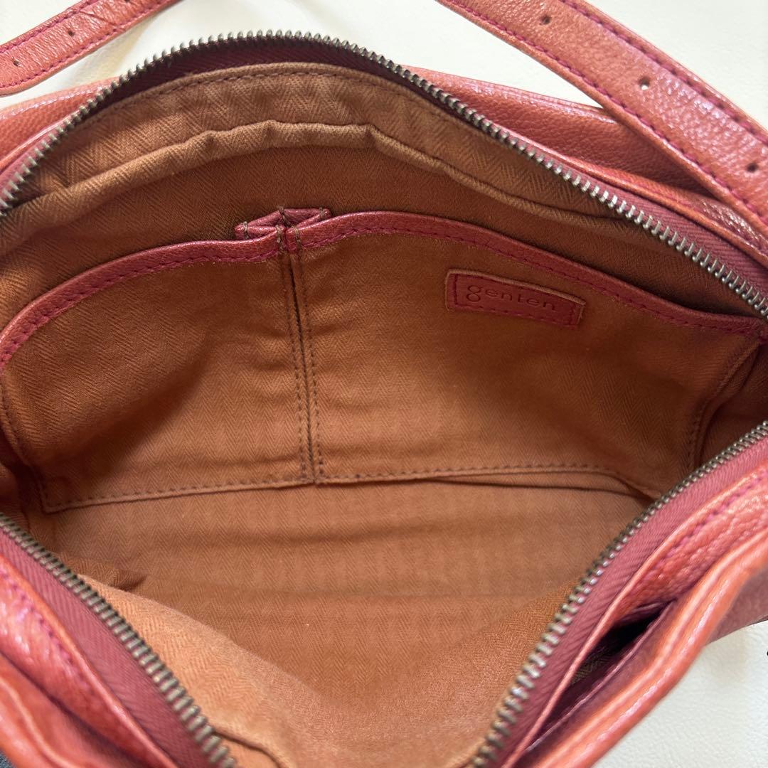 genten ゲンテン ゴートベーシック 2way スクエア ショルダーバッグ