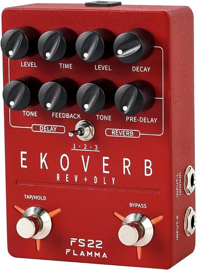 新品未使用　FLAMMA FS22 EKOVERB FLAMMA FS22 Ekoverb Guitar Stereo Dual Reverb Delay Effects Pedal