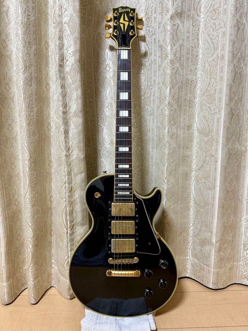 Burny RLC 3PU レスポール ブラック Burny RLC レスポールカスタム ブラック 3PU/VH-1搭載 Burny RLC レス