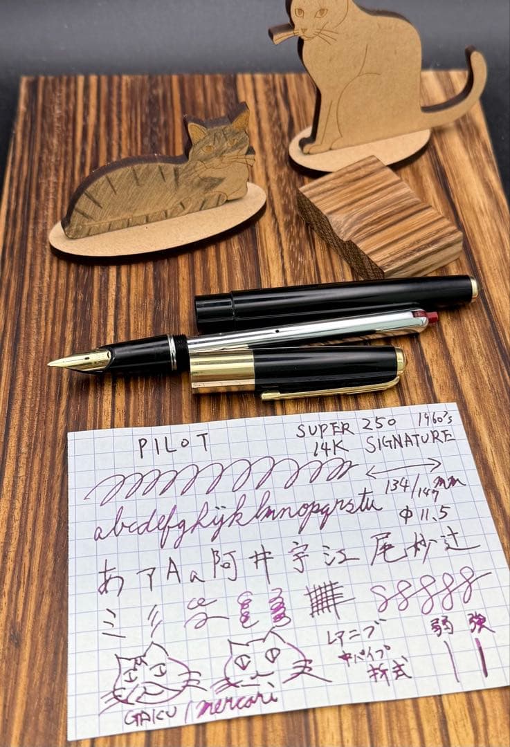 Pilot ビンテージ 万年筆 SUPER250 14K SIGNATURE