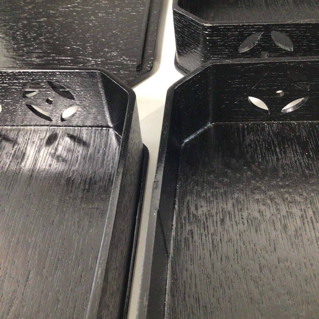 S95 縁高 『山中塗』『助田宗明作』『七宝透し』『五段重』 共箱