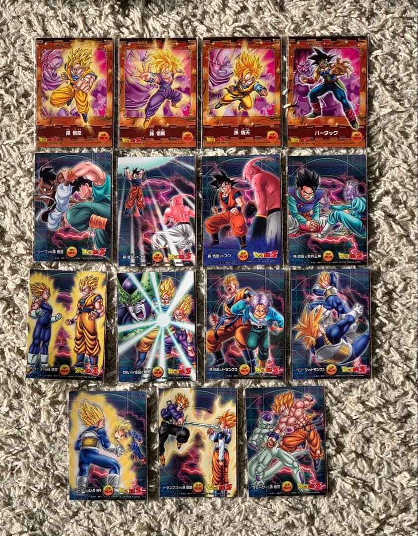 ドラゴンボールZ カード 15枚 片面全てキラ ENSKY コレクションカード