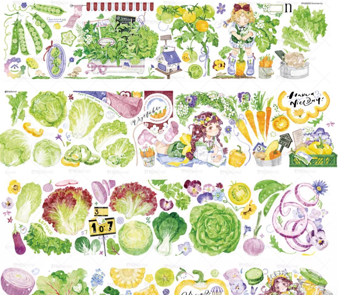 Neinei 4巻セット】人気 フルーツ&ベジタブルシリーズ