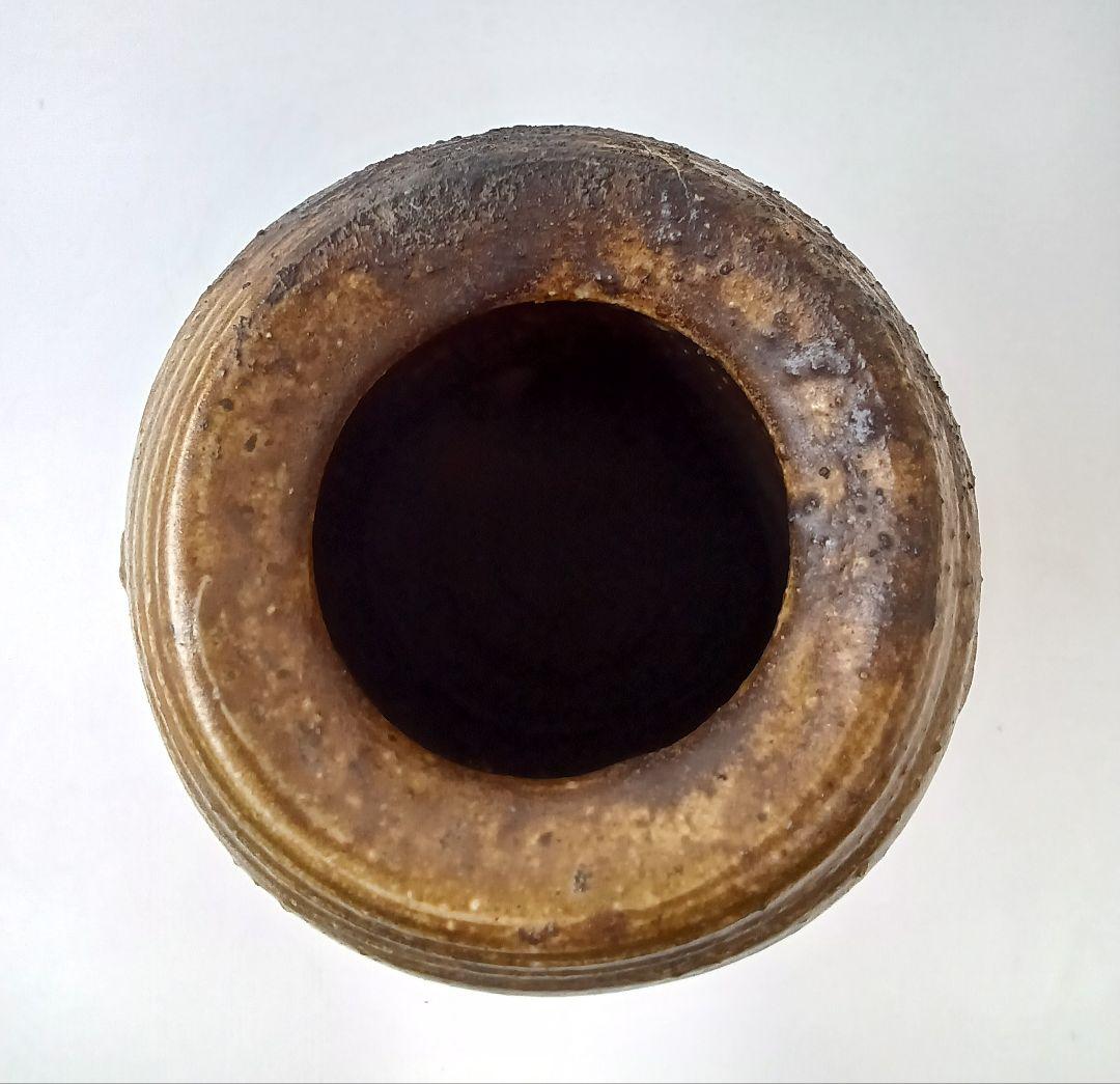 備前焼 耳付花入 花器 花瓶【人間国宝 伊勢崎淳】茶道 華道 美術品 工芸