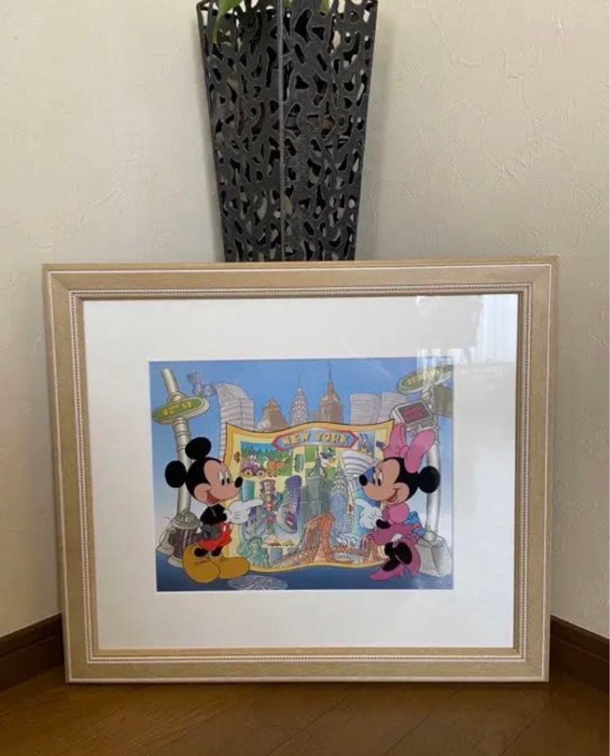 ディズニー　ミッキー　ミニー \"NEW YORK\" セル画