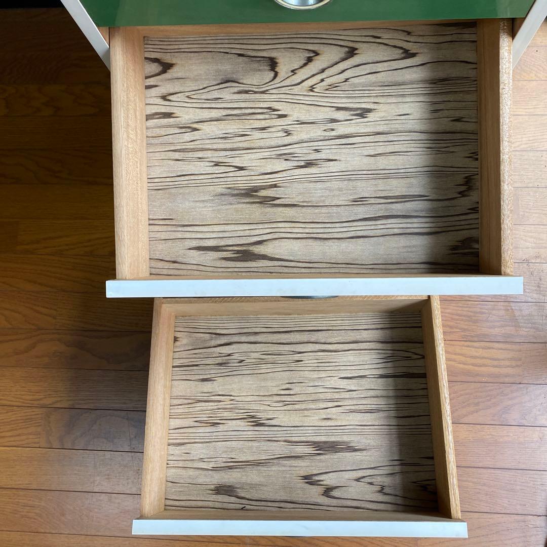 【早い者勝ち‼️】5段　チェスト レトロポップ 昭和レトロ 緑 当時物