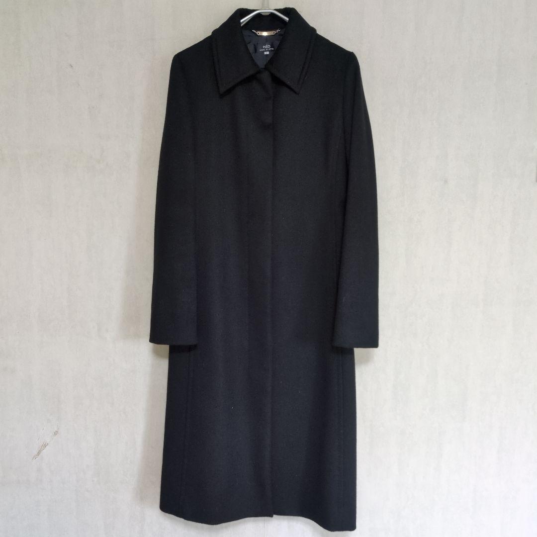 美品】INED イネド カシミア ロングコート 11号 レディース