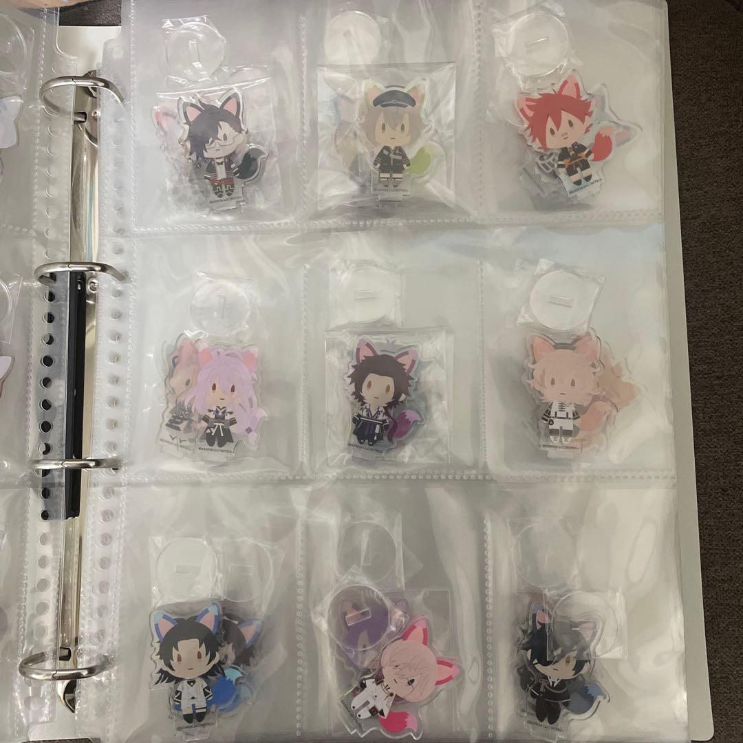 刀剣乱舞の日本刀と未来展　御供散歩きつね　ミニアクリルスタド　コンプリートセット