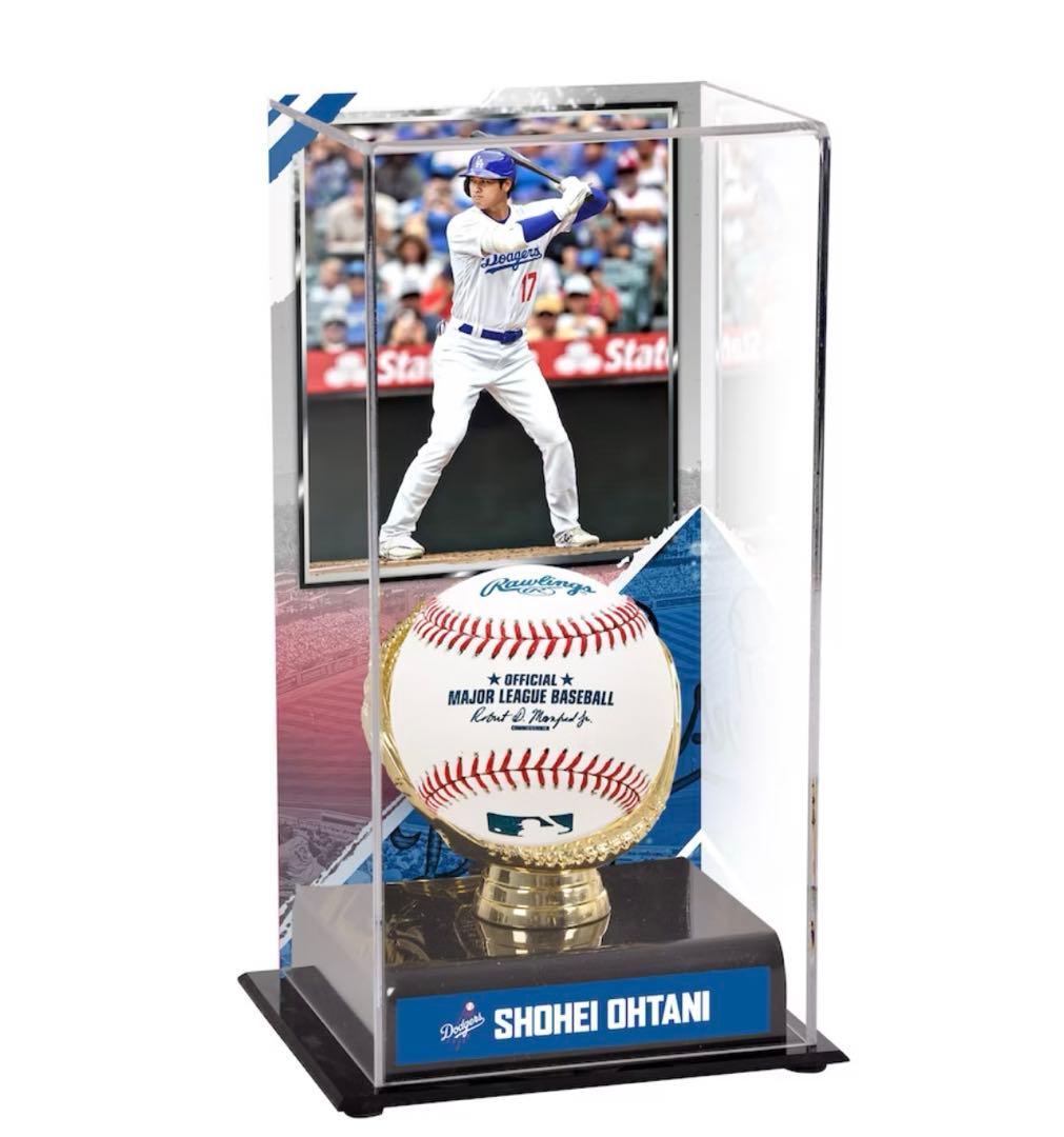 大谷翔平 50／50 記念 ボール ブルー ➕ ディスプレイケース セット
