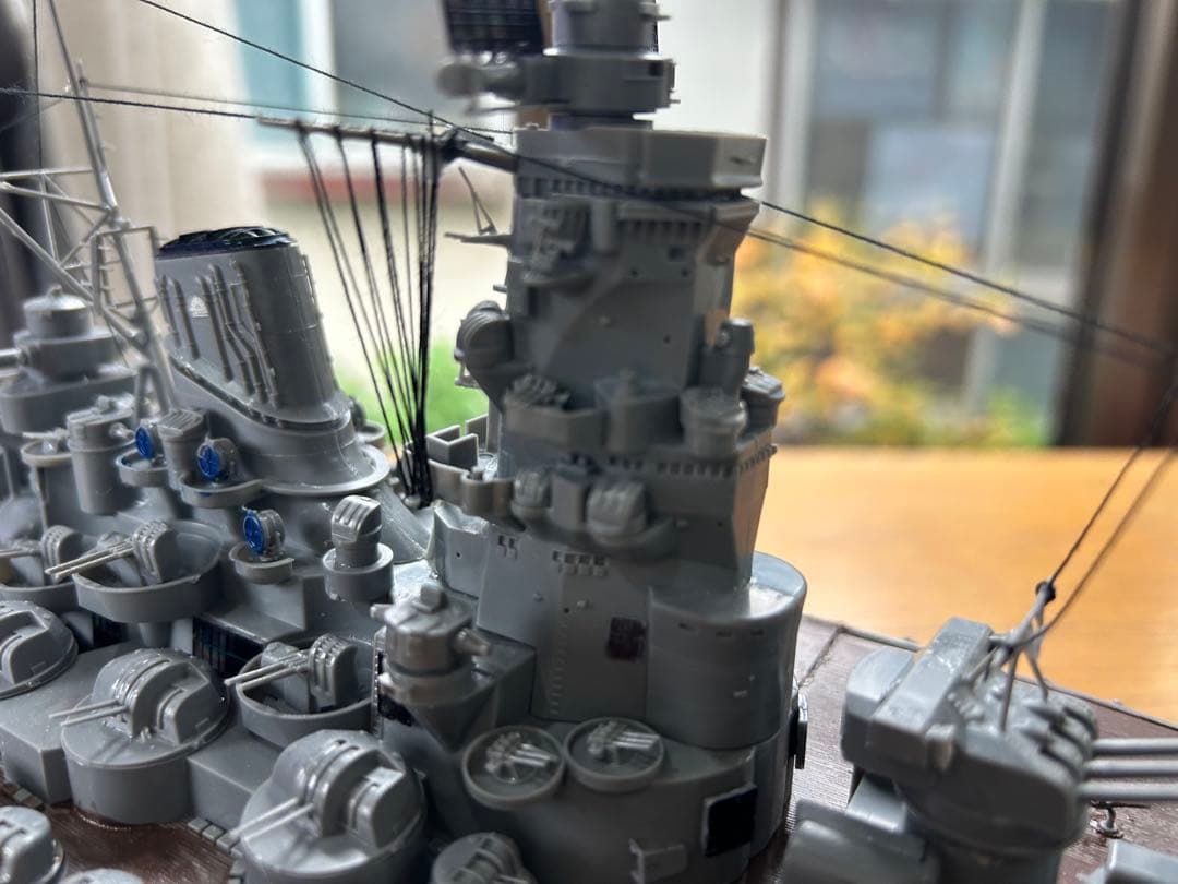 男たちの戦艦大和、1/350サイズ精密加工完成品。送料込みで販売します。