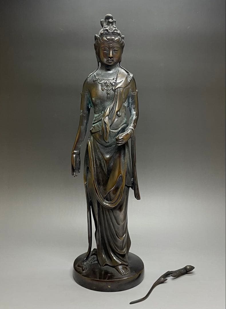 高村光雲原型、聖観音坐像 約18cm