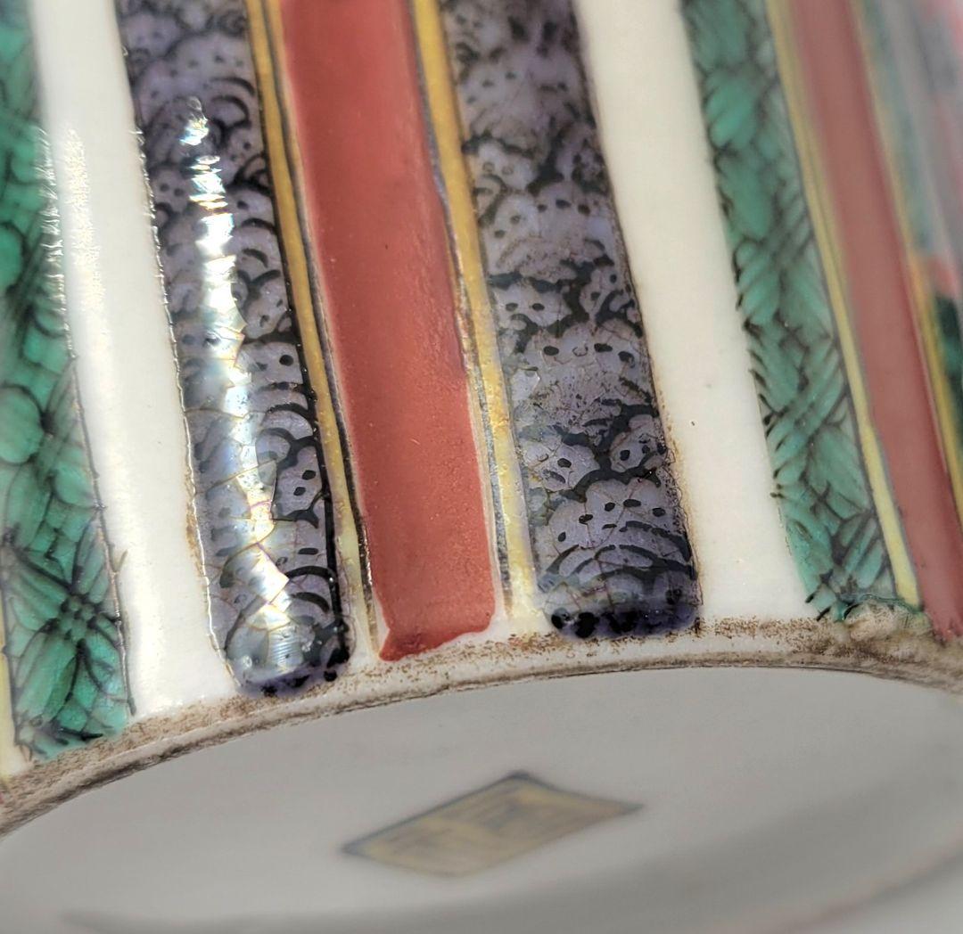 時代物　九谷焼　色絵徳利　合わせ箱　古九谷　骨董品、美術品