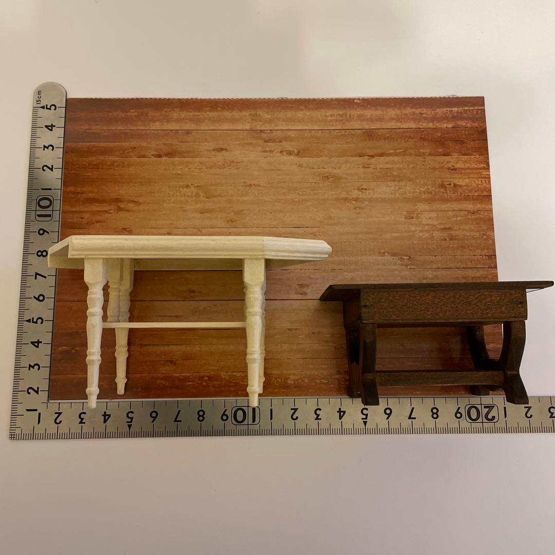 1/12ドールハウス&リーメント ミニチュア●雑貨屋 ショップ レジ テーブル