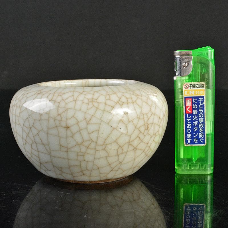 中国 南宋 哥窯 氷裂文 水孟 筆洗 V R6822