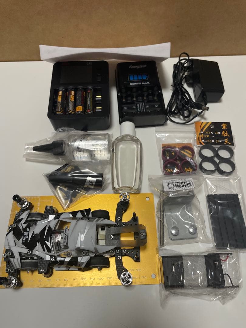 ミニ四駆 セット売り MSフレキ フルカーボン フルギミック 充電器