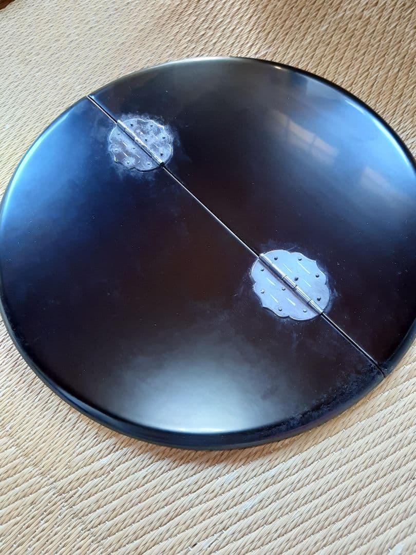 茶道具 ギヤマン（義山）平水指 漆蓋付き 共箱 水差 水入れ 平