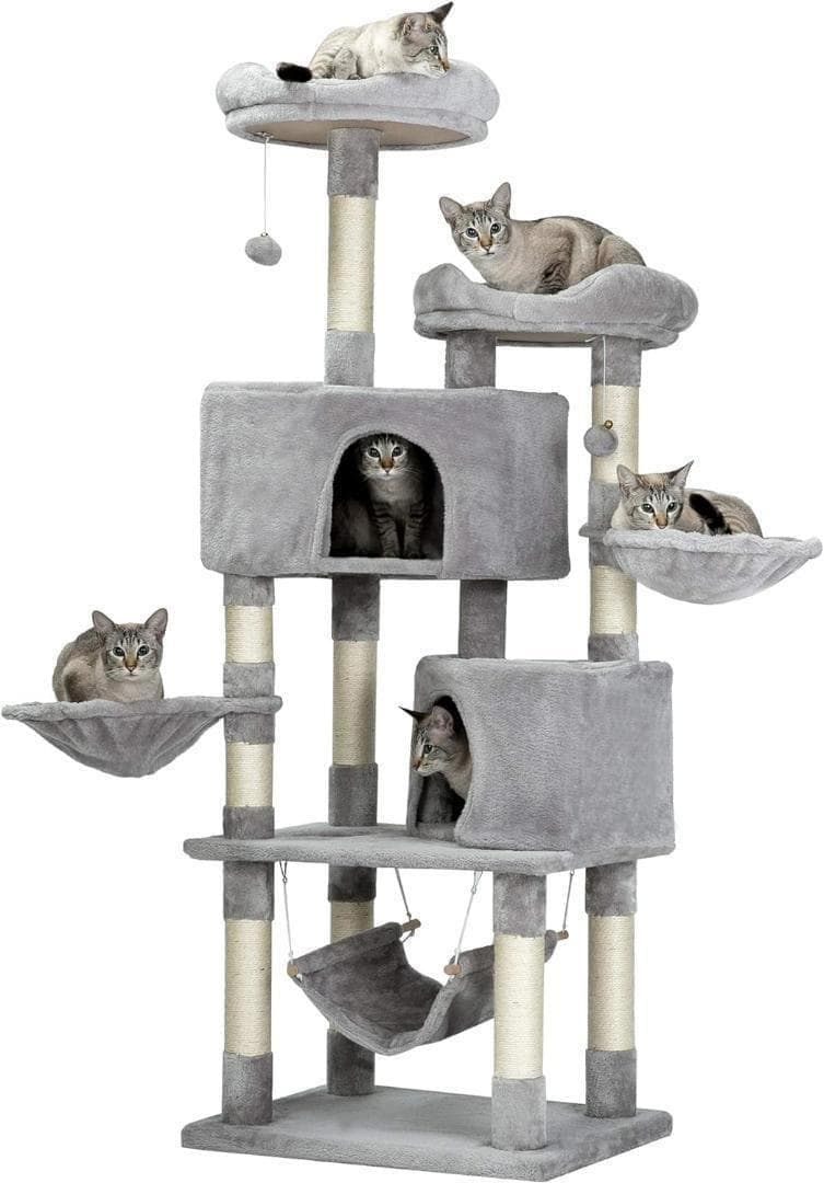 M2943-132-96】キャットタワー 多機能 豪華な猫タワー おしゃれ