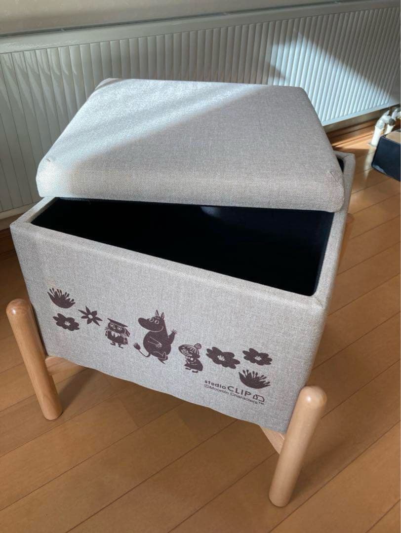 【新品】StudioCLIP×ムーミン収納付きスツール