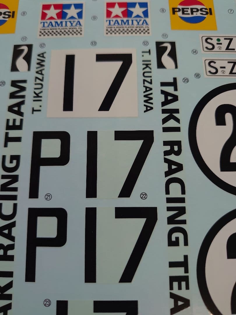 タミヤ1/12ポルシェ910カレラ10、スタジオ27 WickyLM68デカール