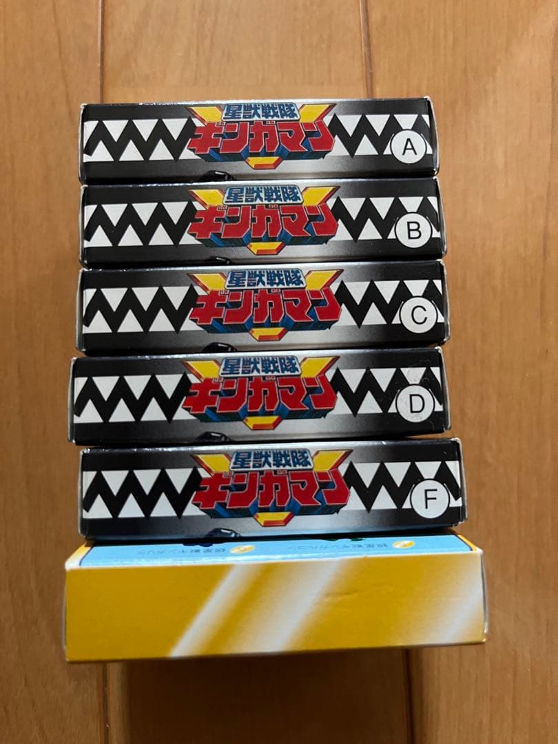 森永ミルクキャラメル　星獣戦隊ギンガマン　A,B,C,D,F 5個セット　未組立