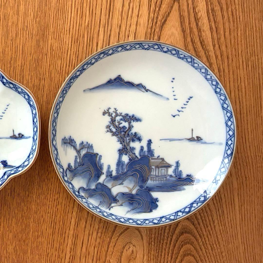 1枚】大正アンティーク 九谷焼 18cm お皿 中皿 japandi - メルカリ
