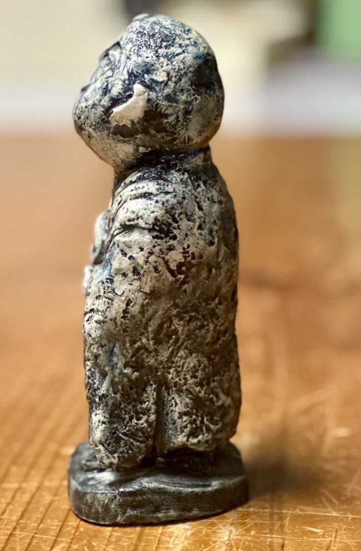 値下げ 新品 清水焼 お地蔵さん 陶器 置物 勇三作 安心菩薩 値下げ
