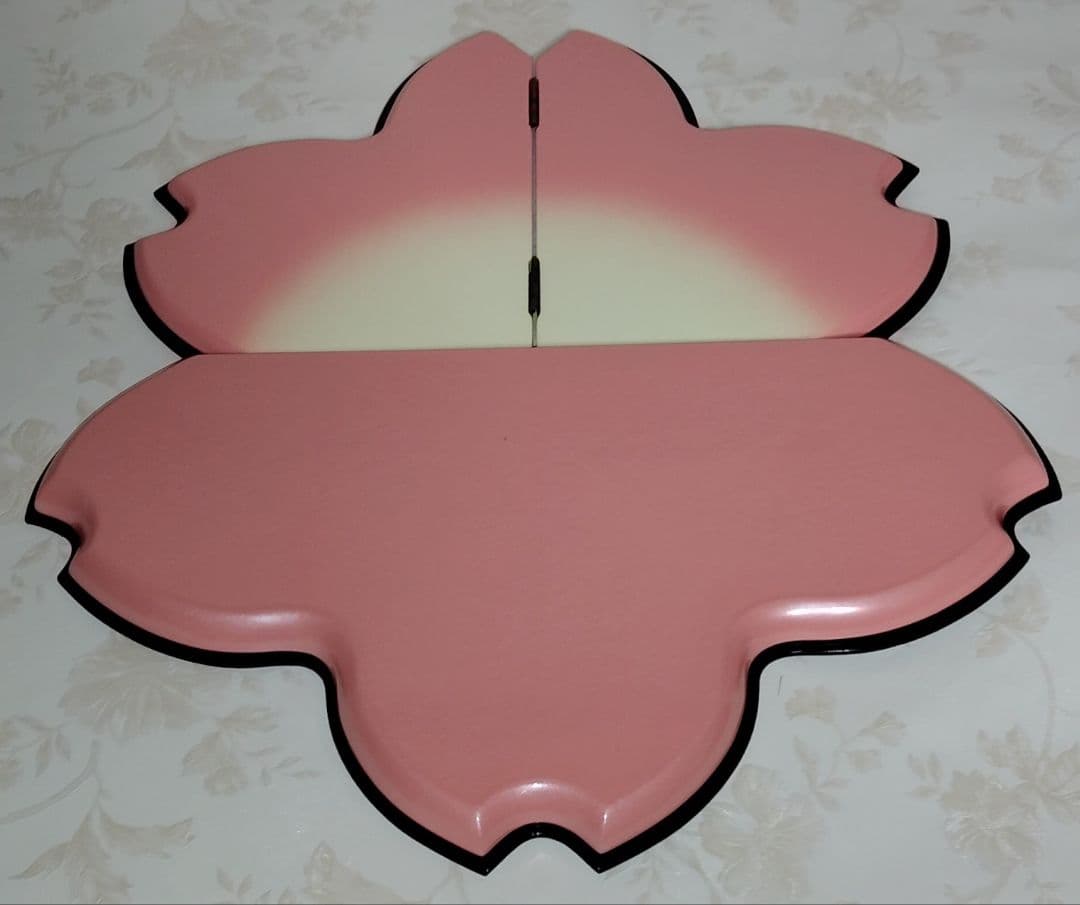 「さくらさくら 」コンパクト 小さな 木目込み親王飾り　雛人形 　一秀作　雛祭り