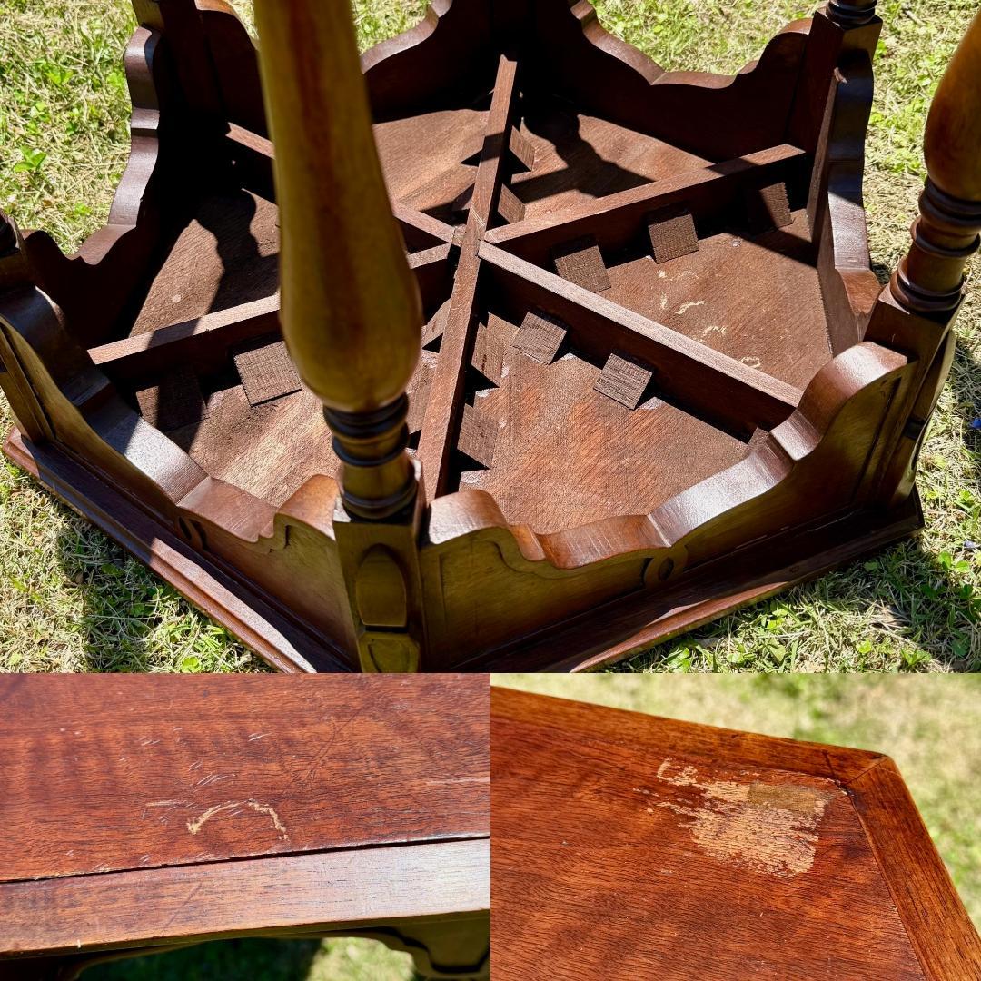 英国アンティークヘキサゴンテーブルイギリス製幅62㎝ 高さ60㎝